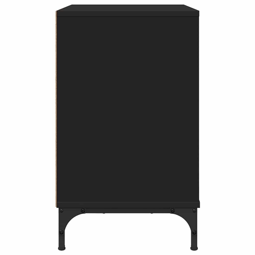 Mesa-de-cabeceira Preto 63.5 x 36 x 61 cm Madeira processada