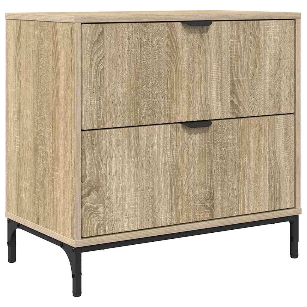 Mesa-de-cabeceira com gaveta Carvalho sonoma 63.5 x 36 x 61 cm