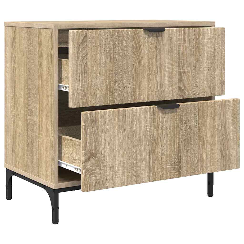 Mesa-de-cabeceira com gaveta Carvalho sonoma 63.5 x 36 x 61 cm