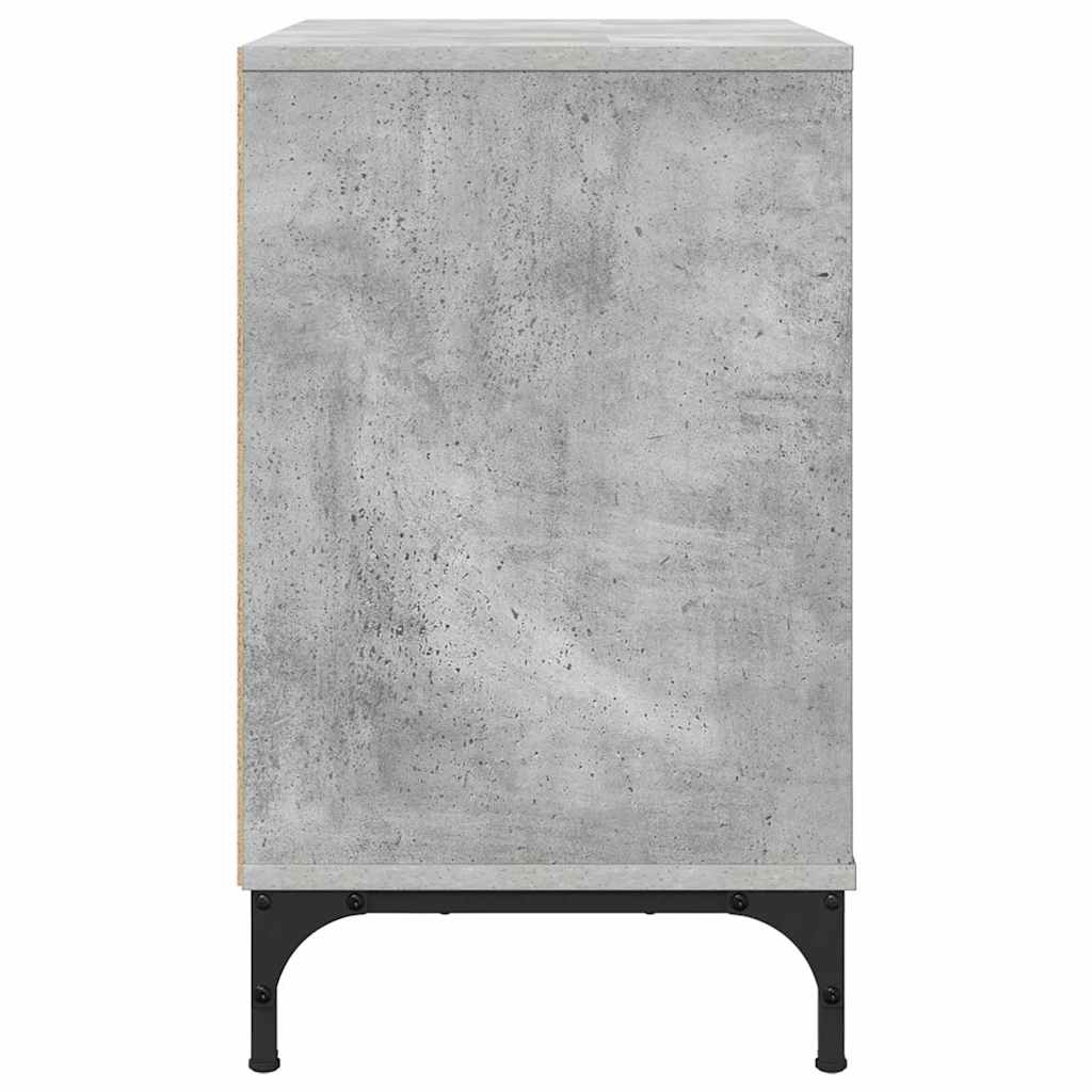 Mesa-de-cabeceira com gaveta Cinzento cimento 63.5 x 36 x 61 cm