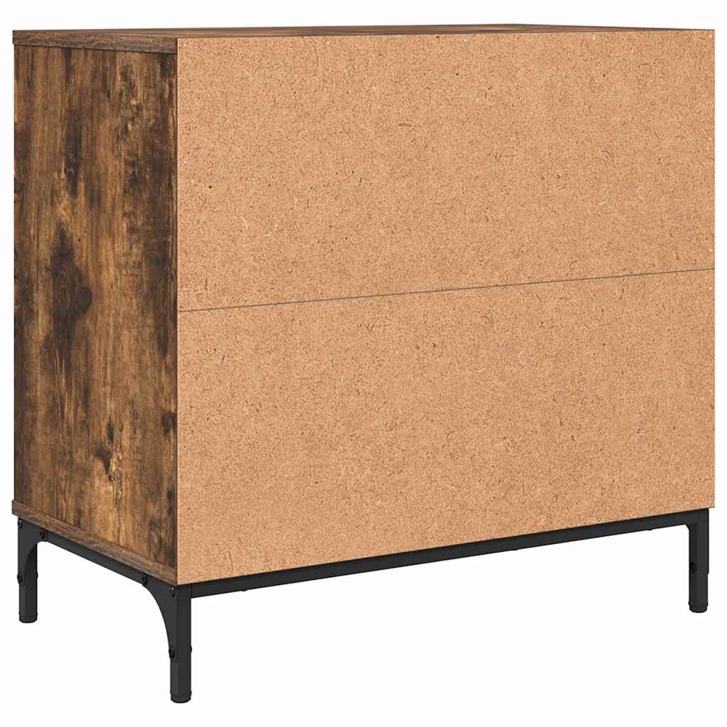 Mesa-de-cabeceira com gaveta Carvalho fumado 63.5 x 36 x 61 cm