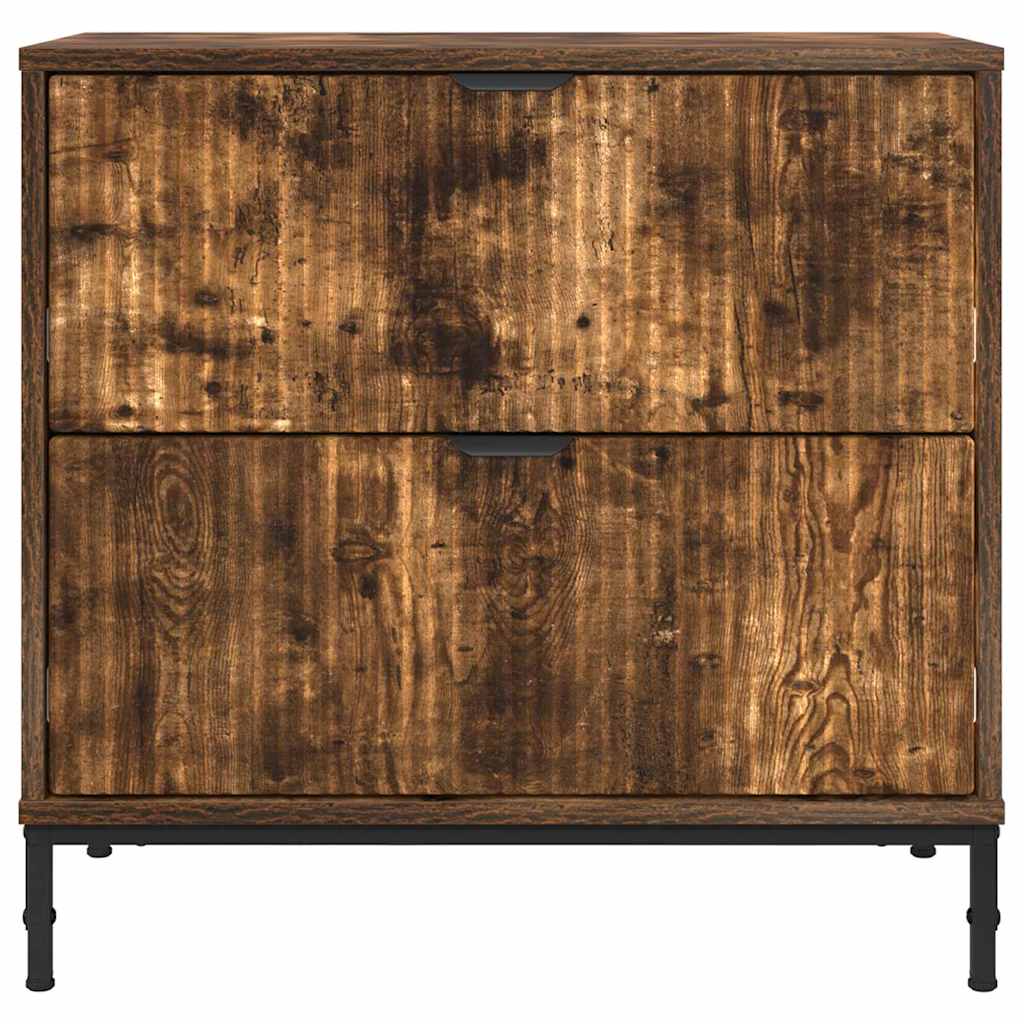 Mesa-de-cabeceira com gaveta Carvalho fumado 63.5 x 36 x 61 cm
