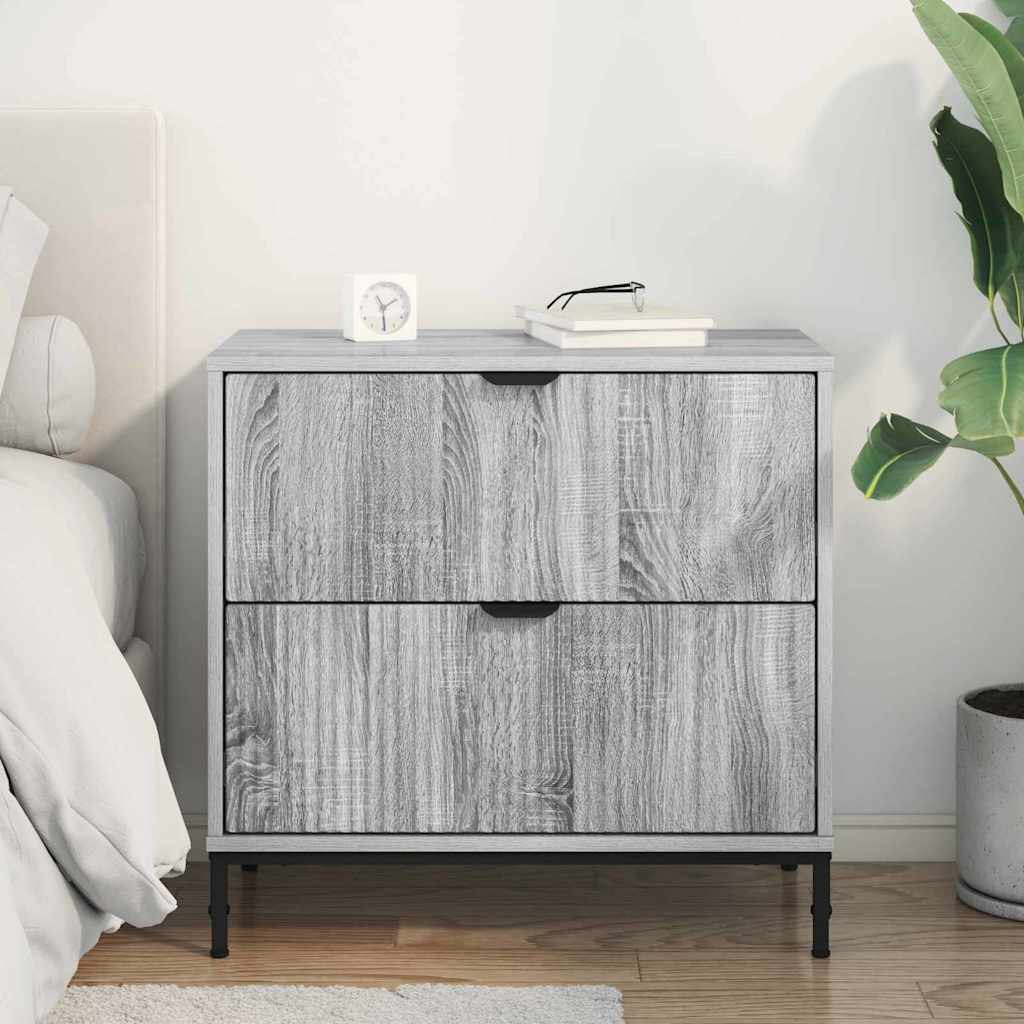 Mesa-de-cabeceira com gaveta Sonoma cinzento 63.5 x 36 x 61 cm