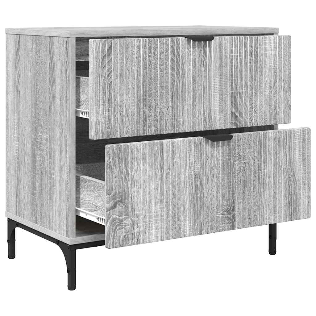 Mesa-de-cabeceira com gaveta Sonoma cinzento 63.5 x 36 x 61 cm