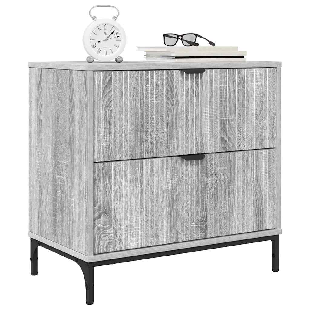 Mesa-de-cabeceira com gaveta Sonoma cinzento 63.5 x 36 x 61 cm