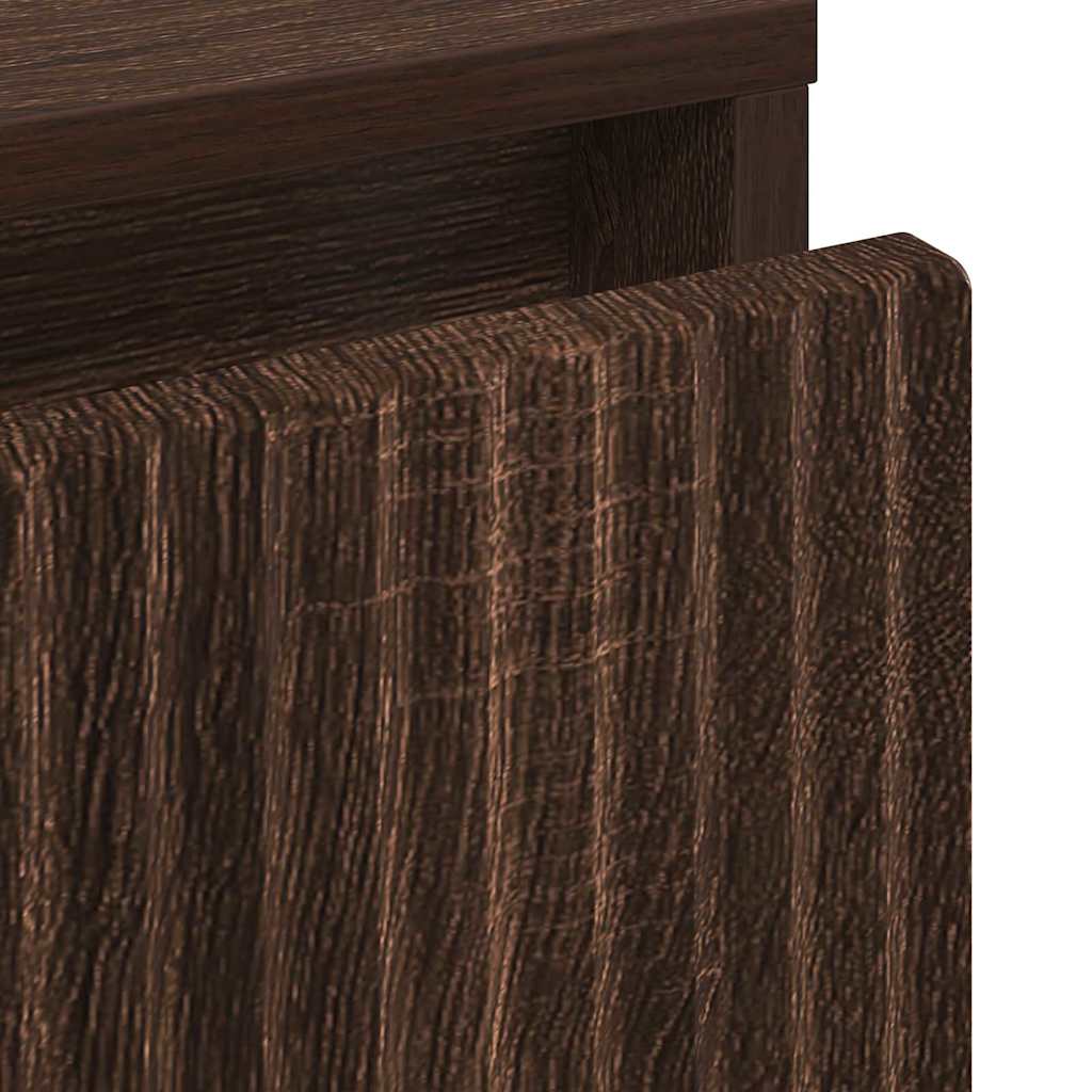 Mesa-de-cabeceira Carvalho castanho 63.5 x 36 x 61 cm