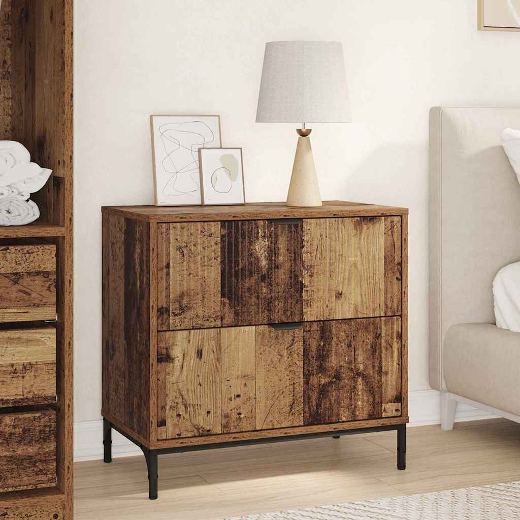 Mesa-de-cabeceira com gaveta Madeira antiga 63.5 x 36 x 61 cm