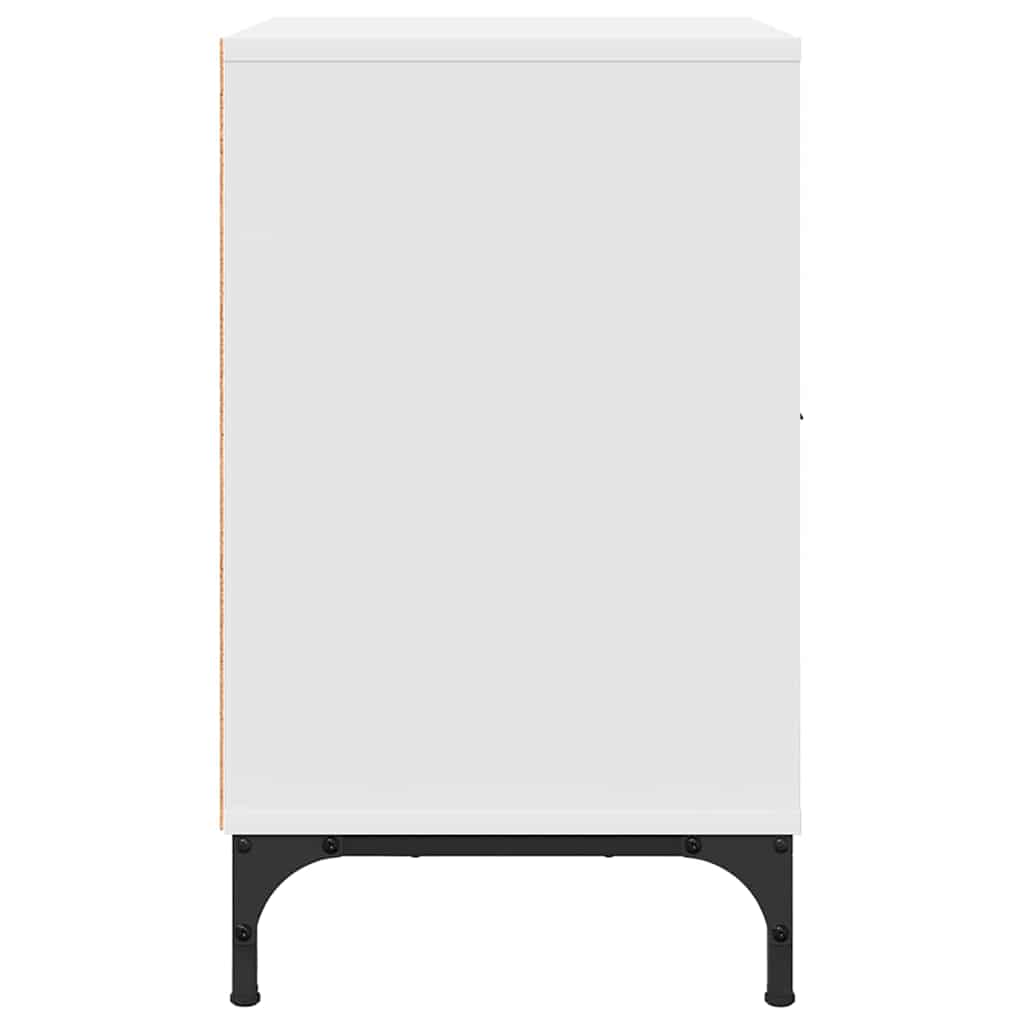 Mesas de cabeceira com gaveta 2 pcs Branco 49 x 36 x 61 cm