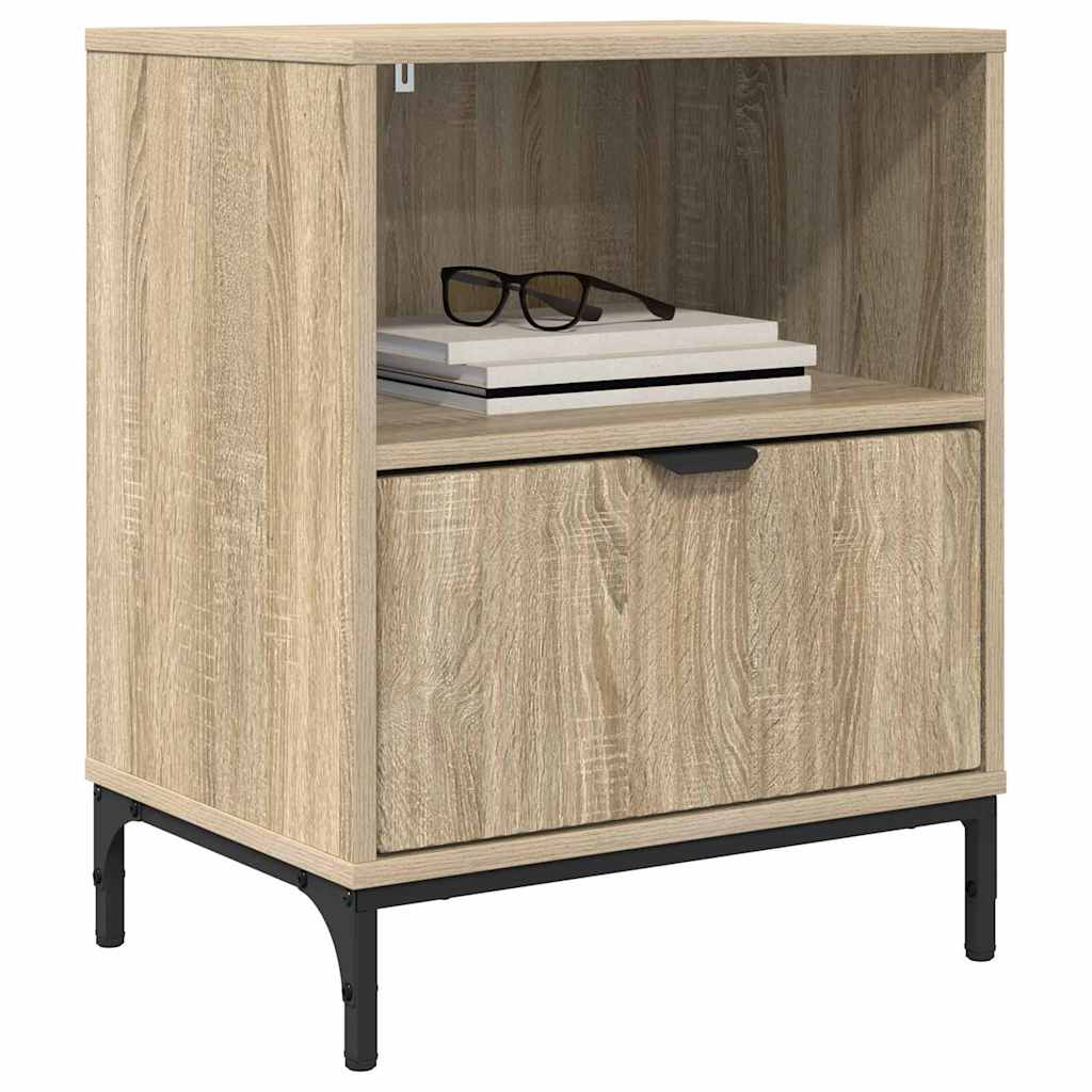 Mesa-de-cabeceira com gaveta Carvalho sonoma 49 x 36 x 61 cm