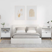 Mesas de cabeceira 2 pcs Branco brilhante 49 x 36 x 61 cm