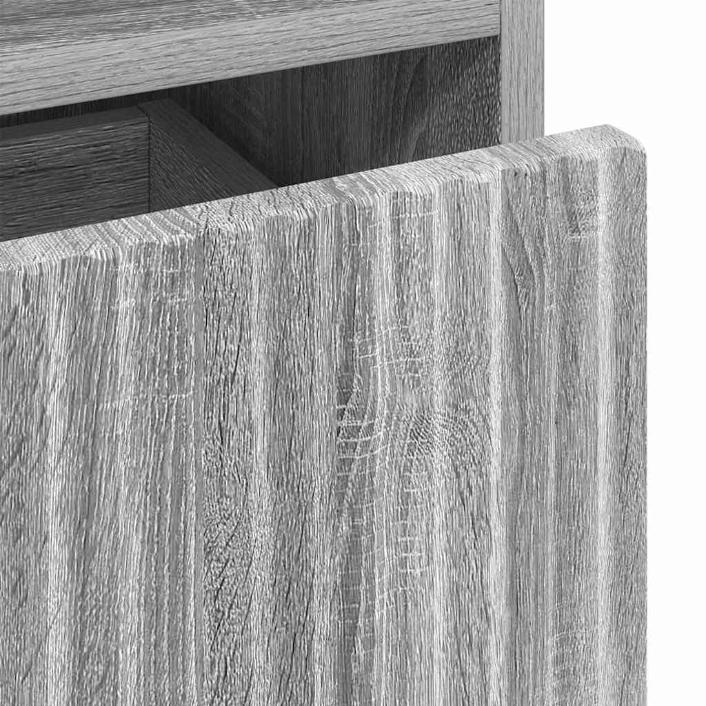 Mesa-de-cabeceira com gaveta Sonoma cinzento 49 x 36 x 61 cm