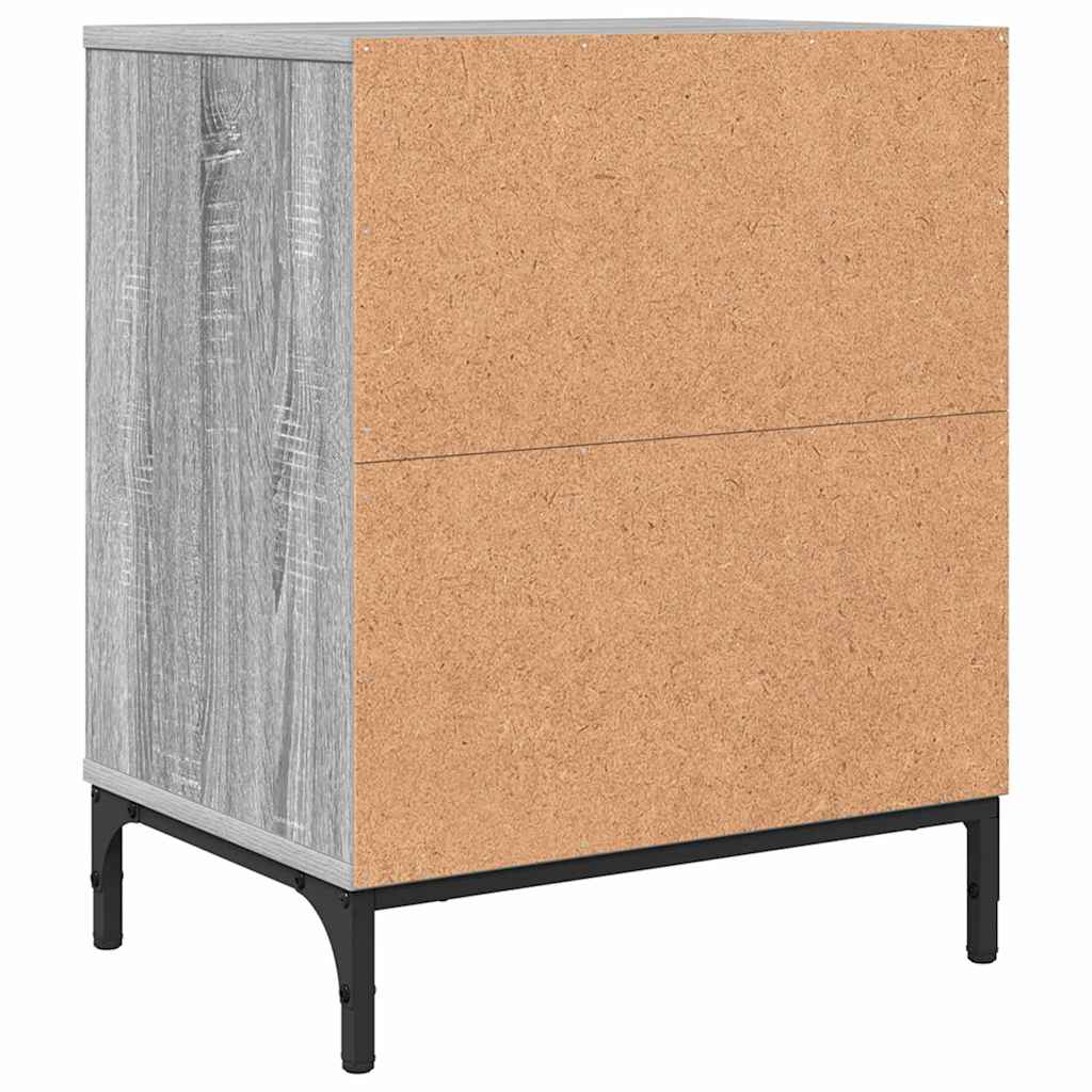 Mesa-de-cabeceira com gaveta Sonoma cinzento 49 x 36 x 61 cm