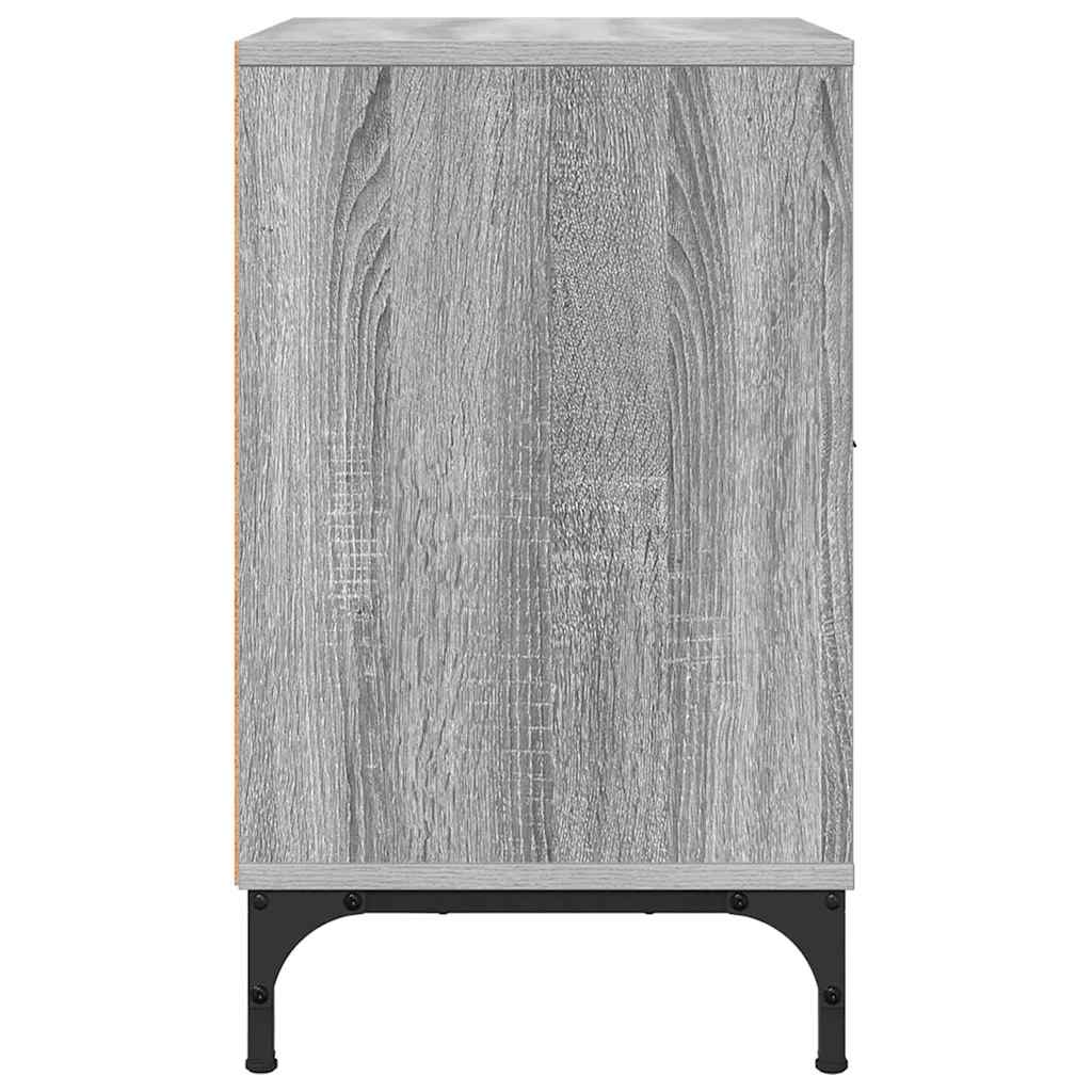 Mesa-de-cabeceira com gaveta Sonoma cinzento 49 x 36 x 61 cm