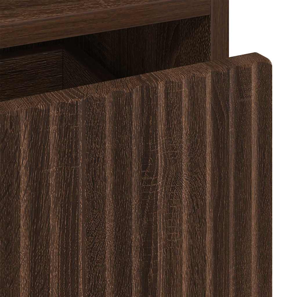 Mesa-de-cabeceira com gaveta Carvalho castanho 49 x 36 x 61 cm