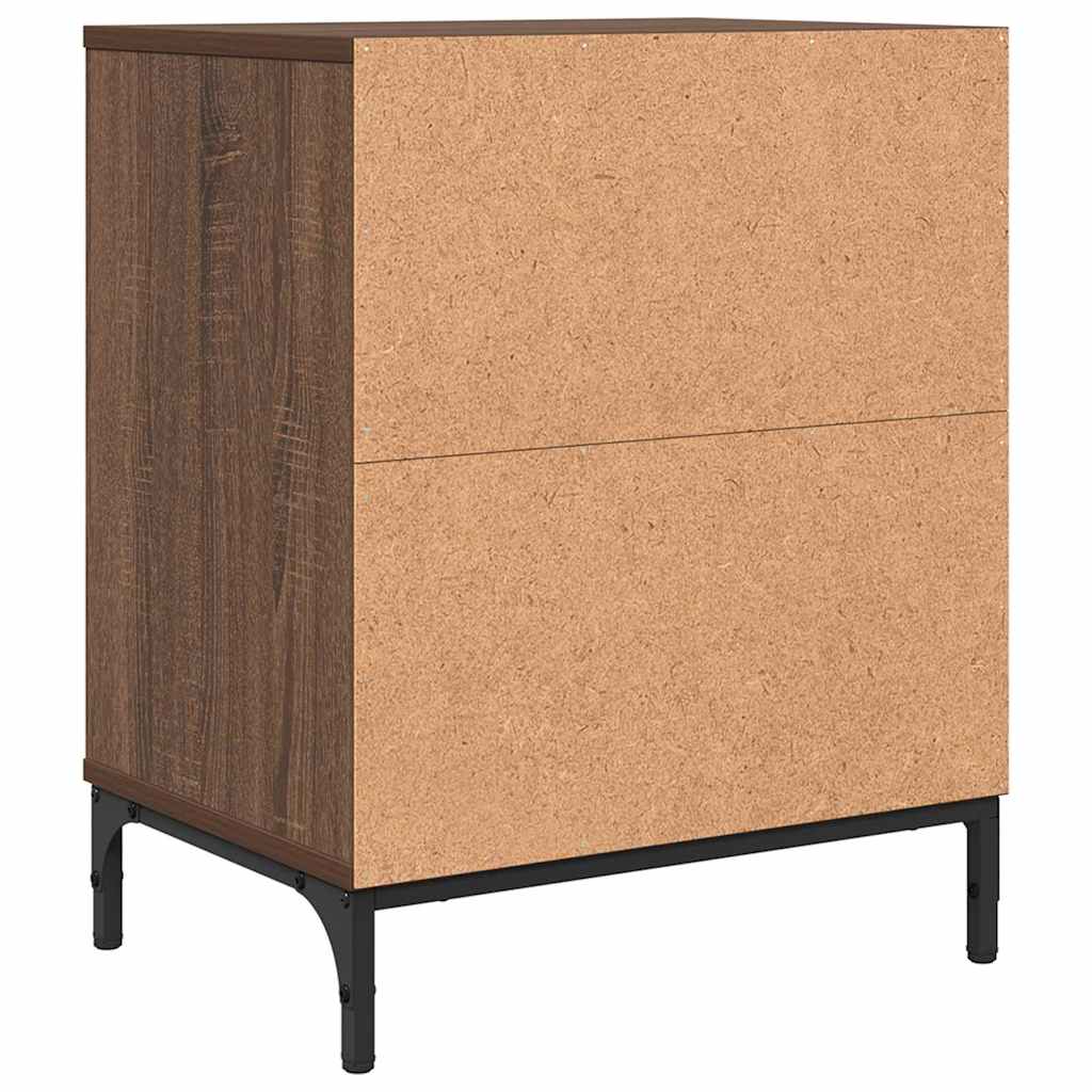 Mesa-de-cabeceira com gaveta Carvalho castanho 49 x 36 x 61 cm