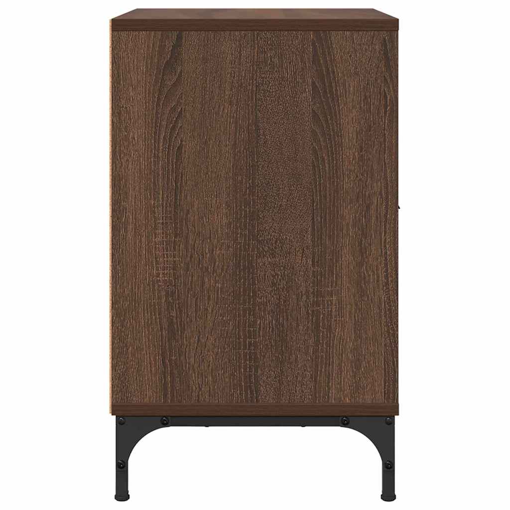 Mesa-de-cabeceira com gaveta Carvalho castanho 49 x 36 x 61 cm