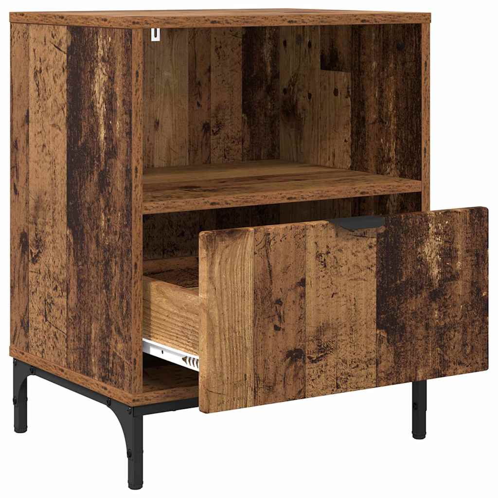 Mesas de cabeceira 2 pcs Madeira antiga 49 x 36 x 61 cm