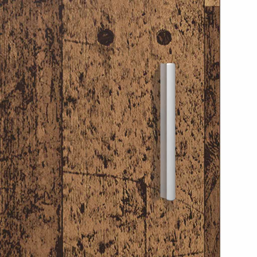 Estante de Parede com porta Madeira antiga 55 x 29 x 100 cm