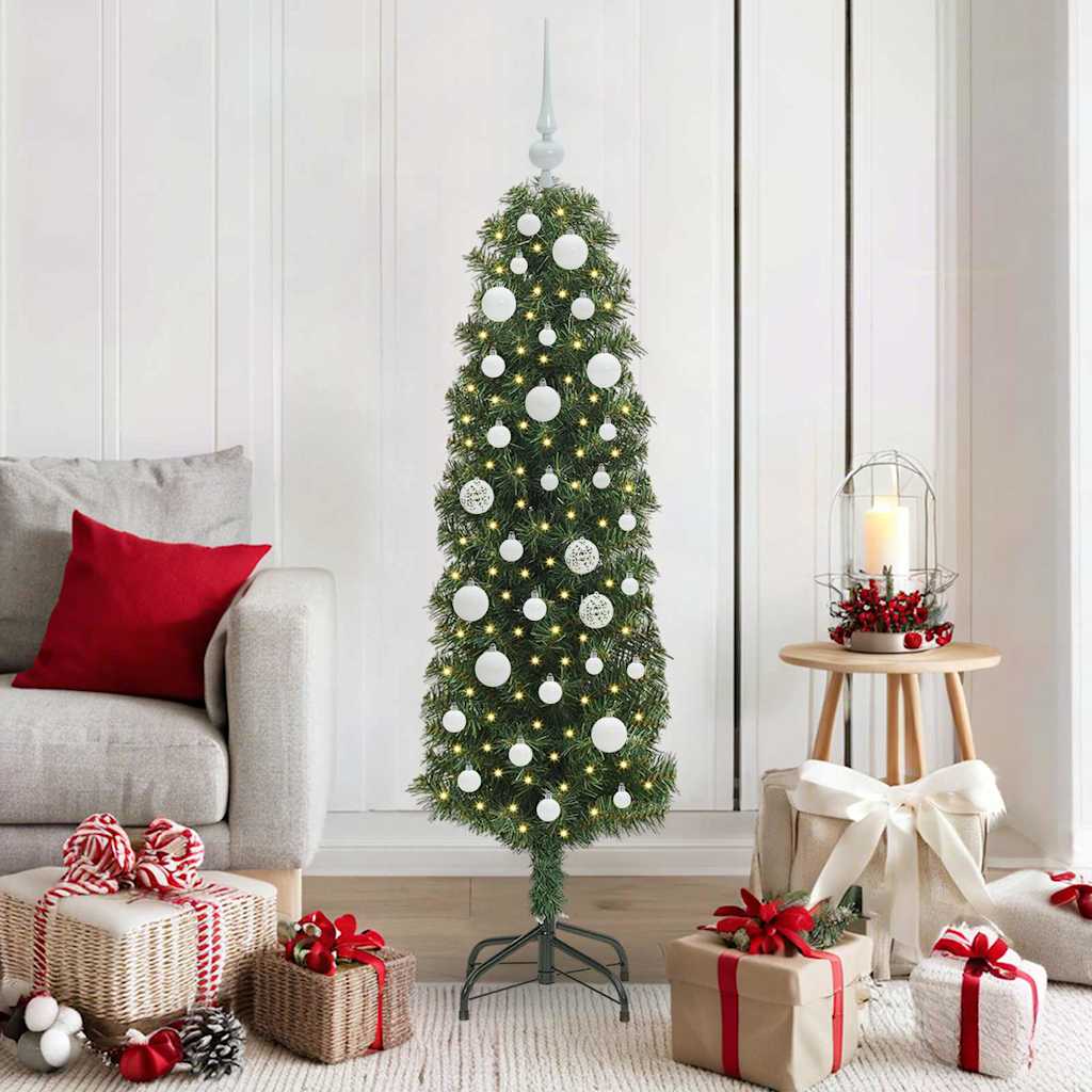 Árvore de Natal Artificial Verde 150 cm PVC e Aço e Plástico