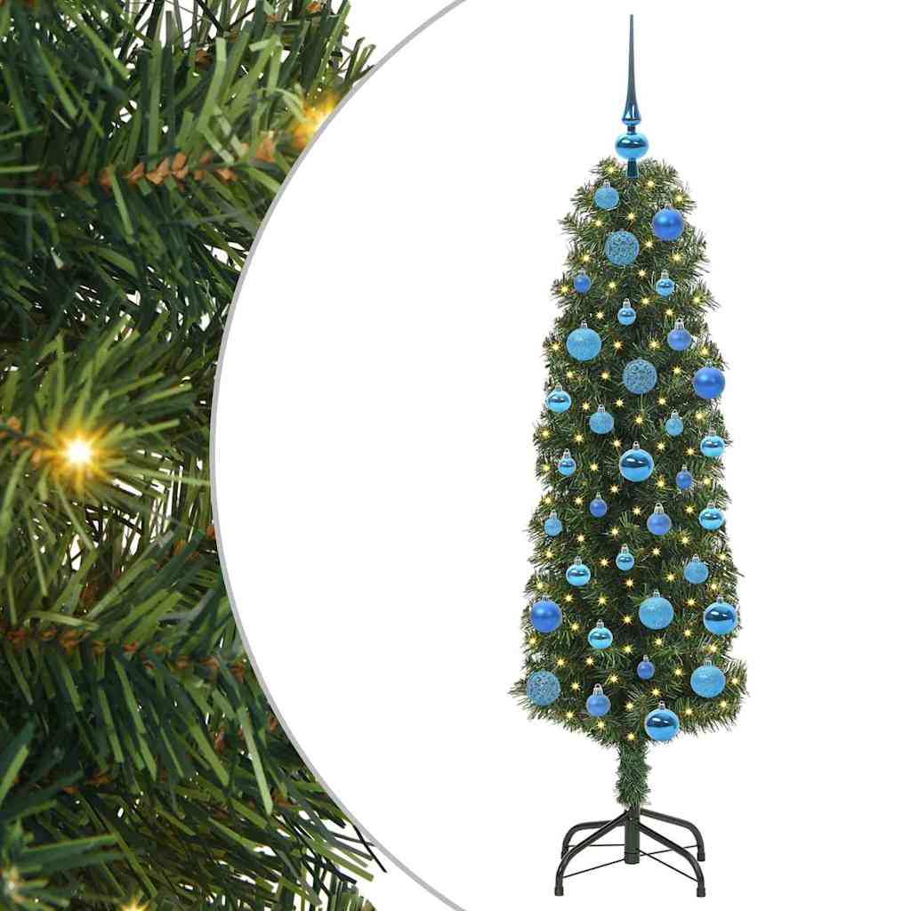 Árvore de Natal Artificial Verde 150 cm PVC e Aço e Plástico