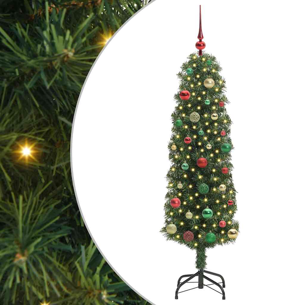Árvore de Natal Artificial Verde 150 cm PVC e Aço e Plástico