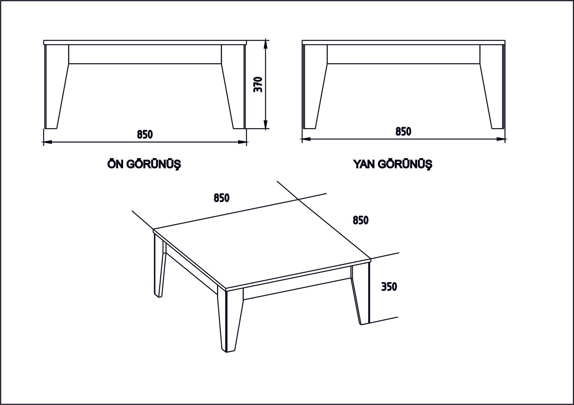 Mesa de Centro Moderna com Armazenamento Adicional, Nogueira e Preto, 85 x 35 x 85 cm | Painel de Partículas 100% Revestido com Melamina, 18 mm de Espessura | Design Elegante e Funcional para Casa e Hotel