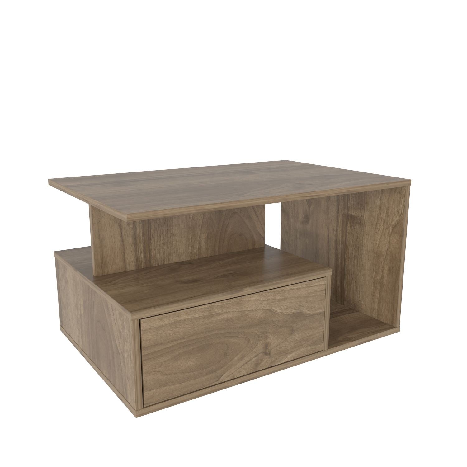 Mesa de Centro – 90cm x 48,6cm x 60cm – Nogueira – MDF
