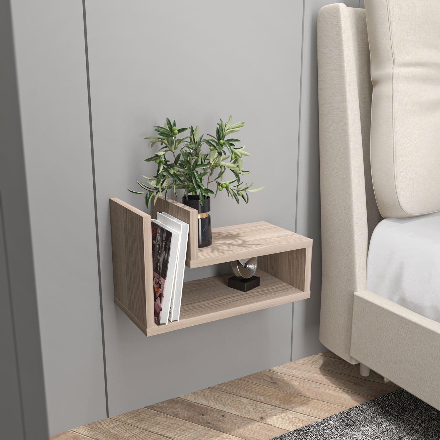 Mesa de Cabeceira – 45cm x 26,8cm x 22cm – Cor Córdoba – MDF