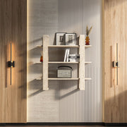 Prateleira de Parede – 90cm x 90cm x 22cm – Travertino – Painel de partículas revestido em melamina