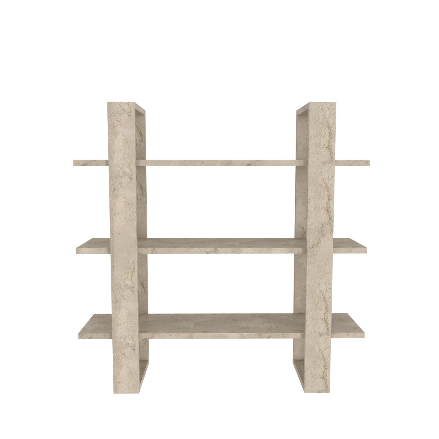 Prateleira de Parede – 90cm x 90cm x 22cm – Travertino – Painel de partículas revestido em melamina