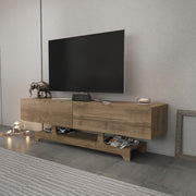 Móvel de TV – 160 cm – Nogueira – Painel de Partículas Revestido de Melamina