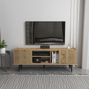 Móvel de TV – 154,4cm x 56,6cm x 31,3cm – Carvalho Oud – Aglomerado revestido de melamina
