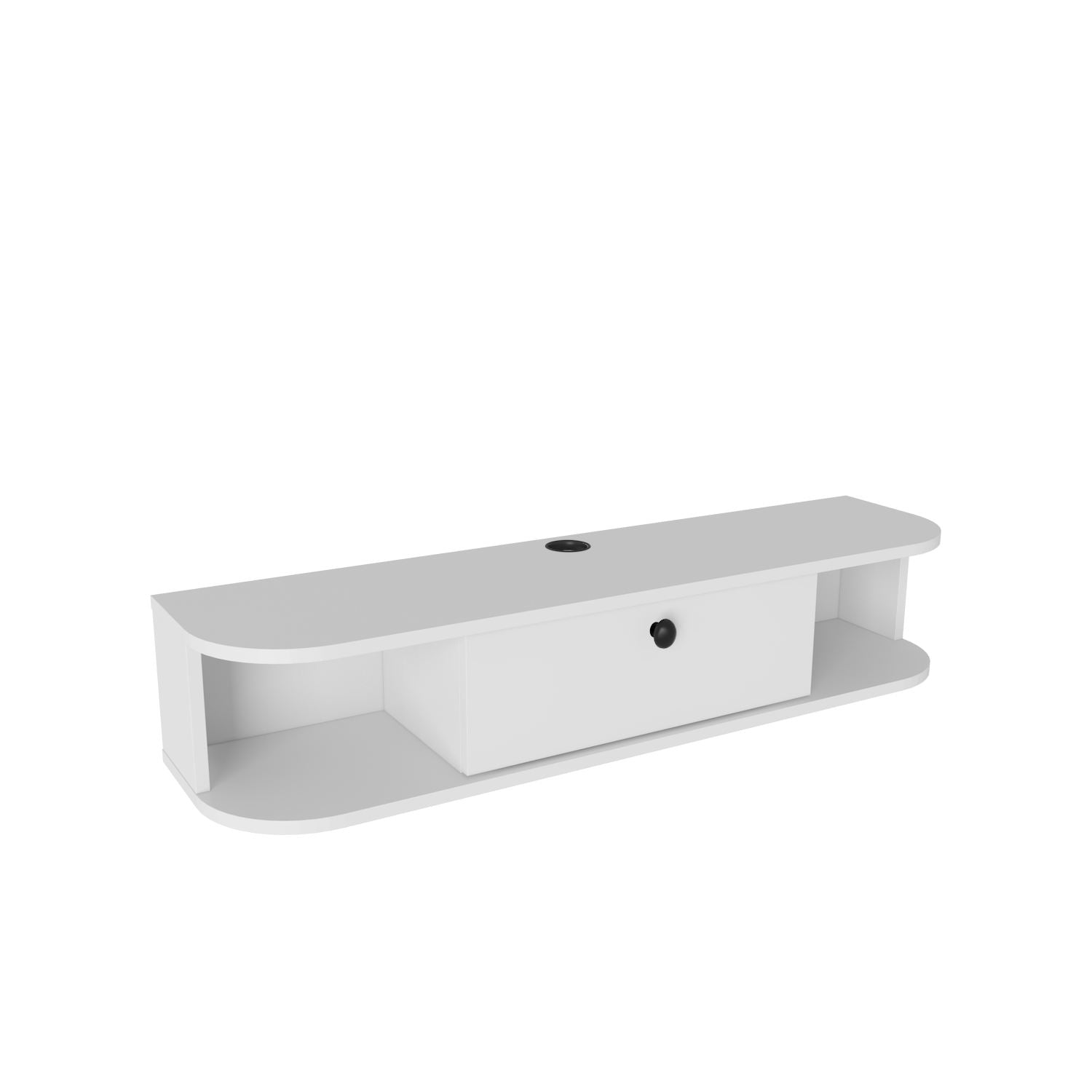 Móvel de TV – 120cm x 23.4cm x 29.6cm – Branco – MDF