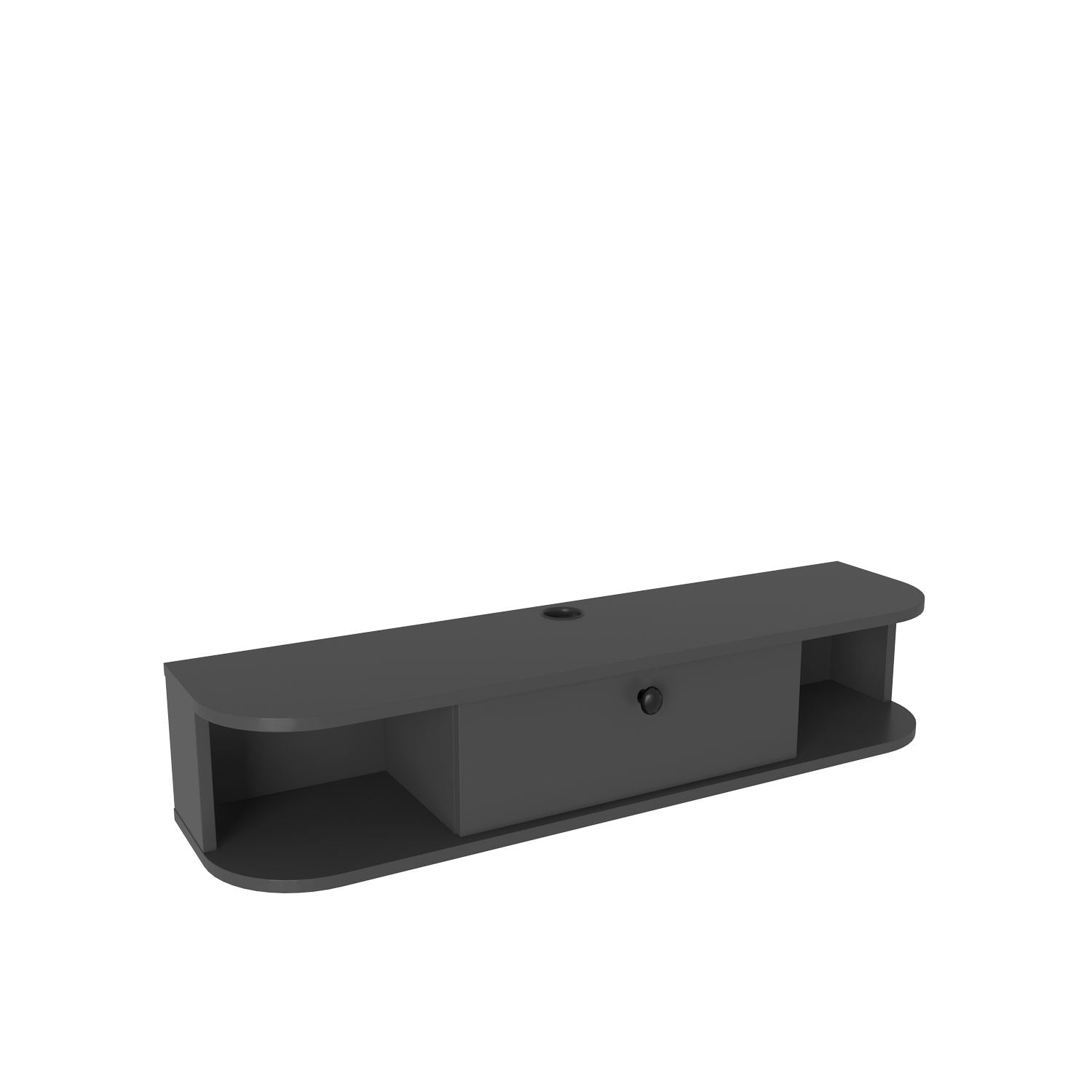Móvel de TV – 120 cm x 23,4 cm – Antracite – Aglomerado