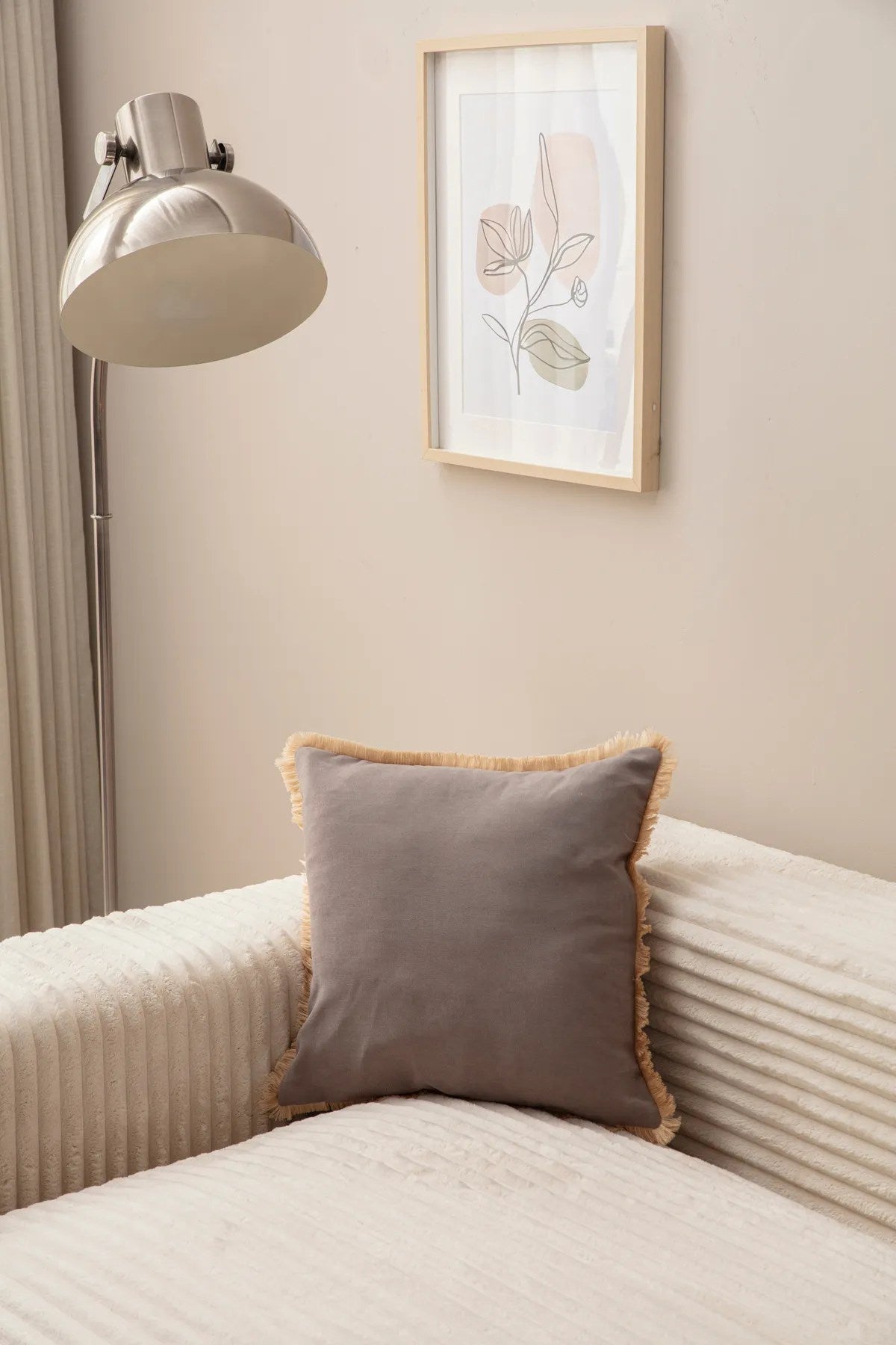 Capa de Almofada – 43 x 43 cm – Cinza – Poliester