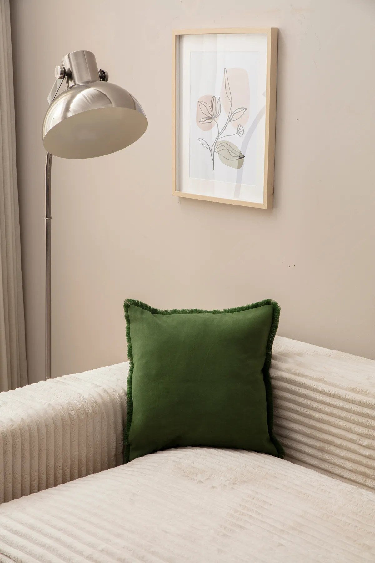 Capa de almofada – 43 x 43 cm – Verde – 100% Poliéster