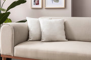 Conjunto de capa de almofada (2 peças) – 43 x 43 cm – Branco – 100% Poliéster