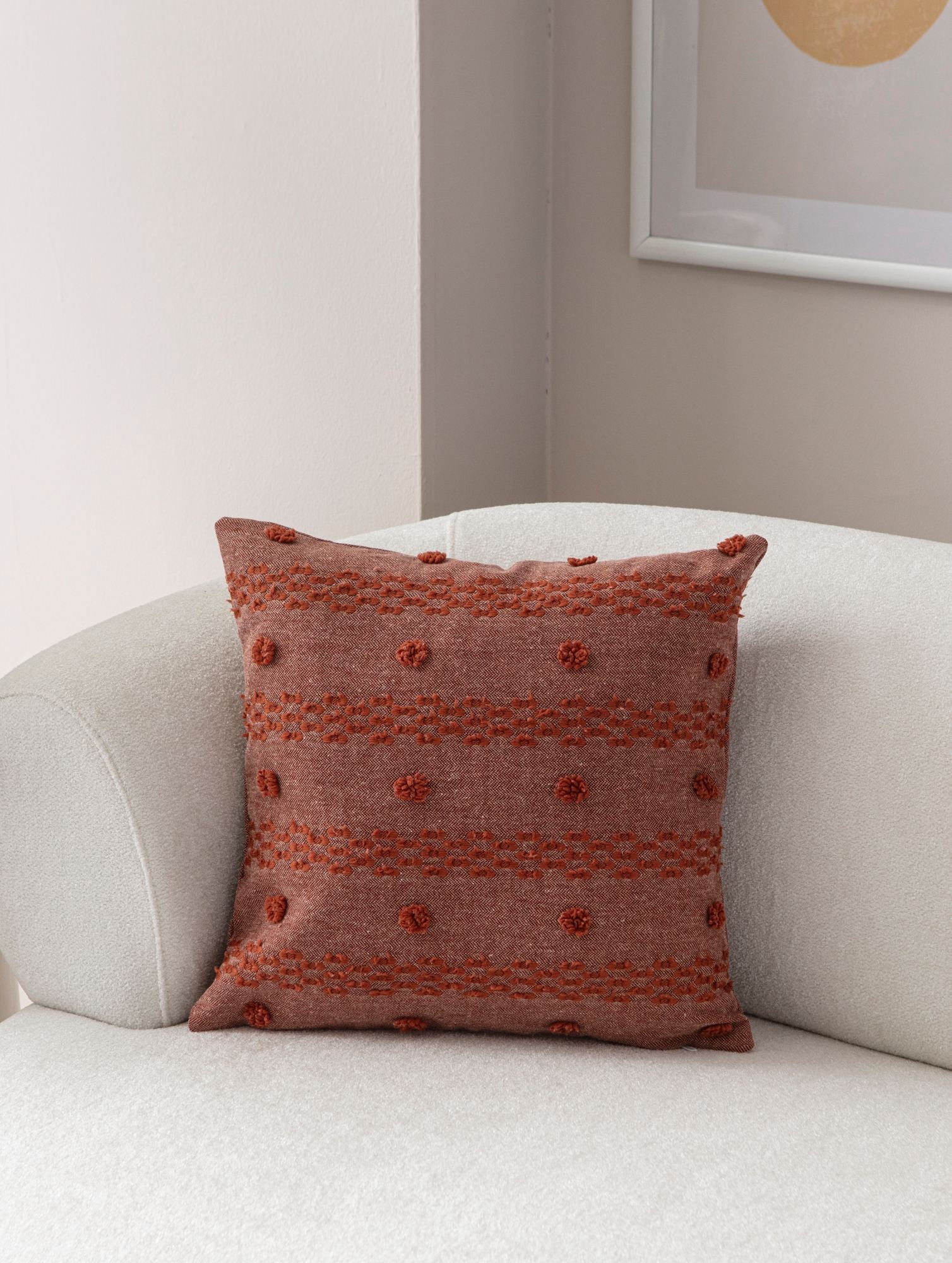 Capa de Almofada – 43 x 43 cm – Vermelho – Poliéster