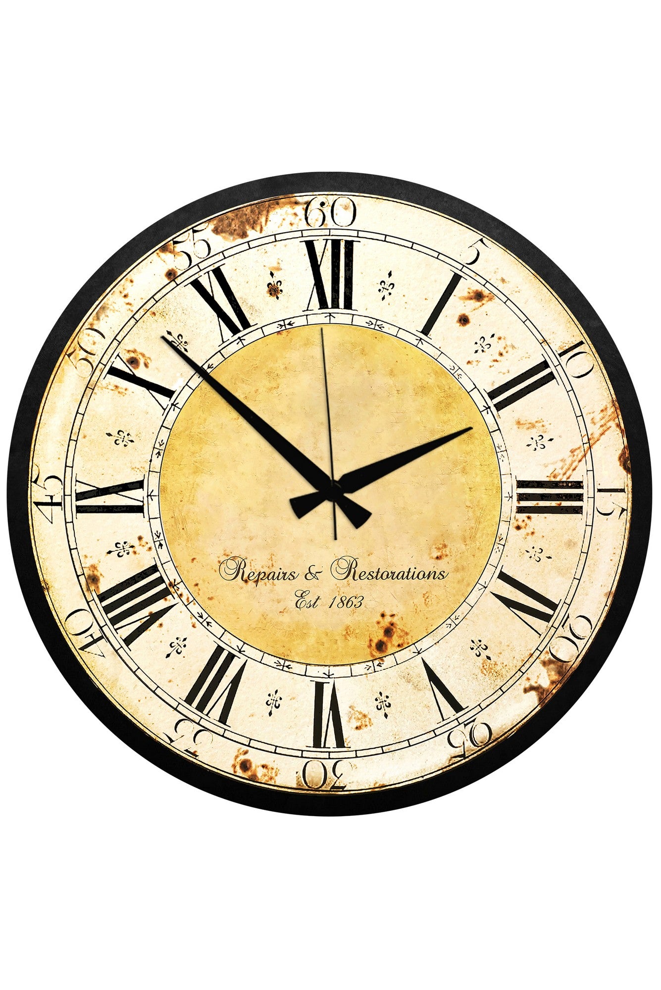 Relógio Decorativo MDF Multicolor 50x50cm - Design Moderno para Decoração de Interiores