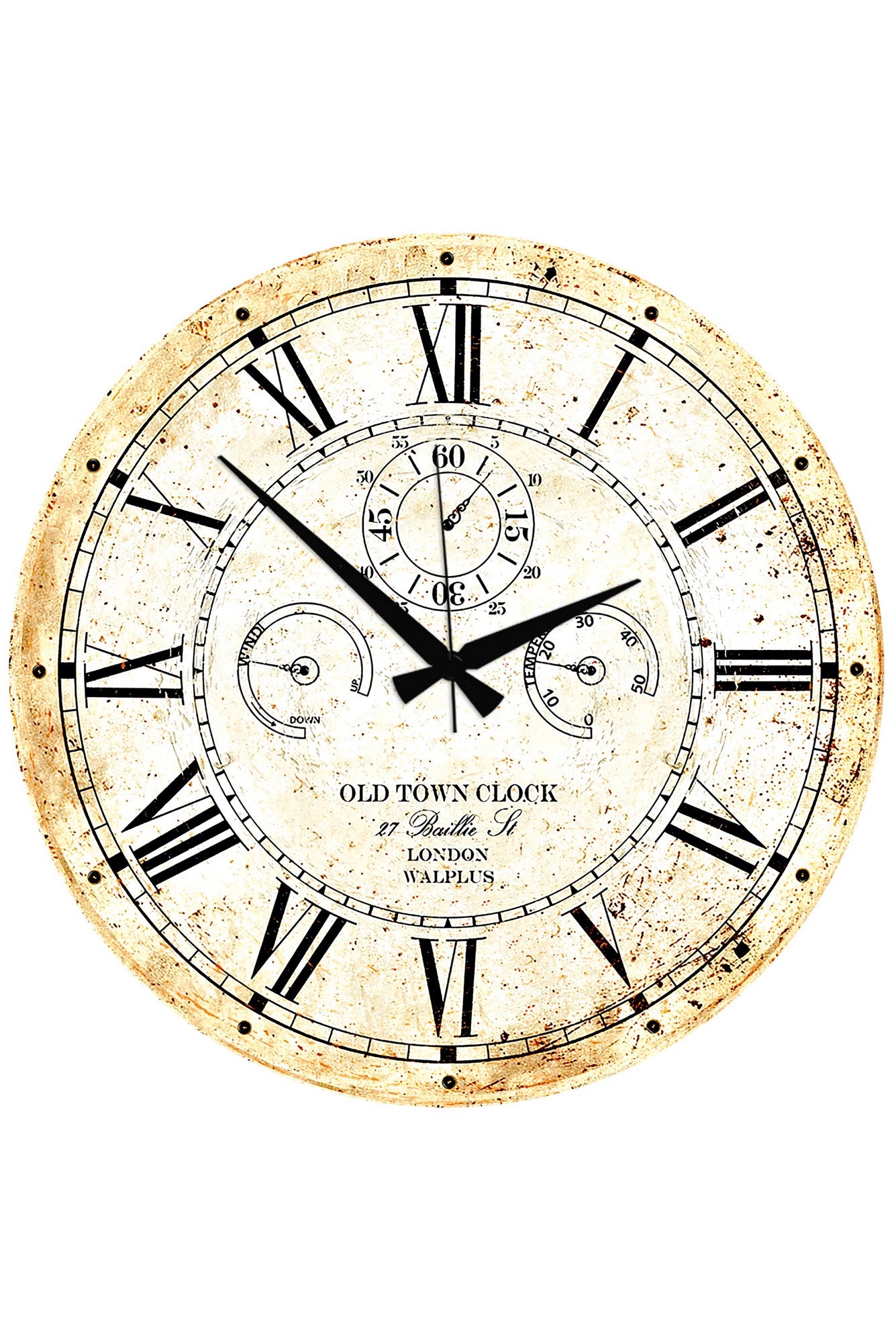 Relógio Decorativo MDF Multicolor 50x50cm - Design Moderno para Decoração de Interiores