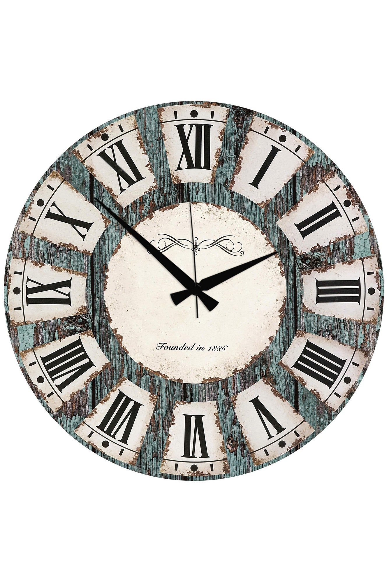 Relógio Decorativo MDF Multicolor 50x50cm - Design Moderno para Decoração de Interiores