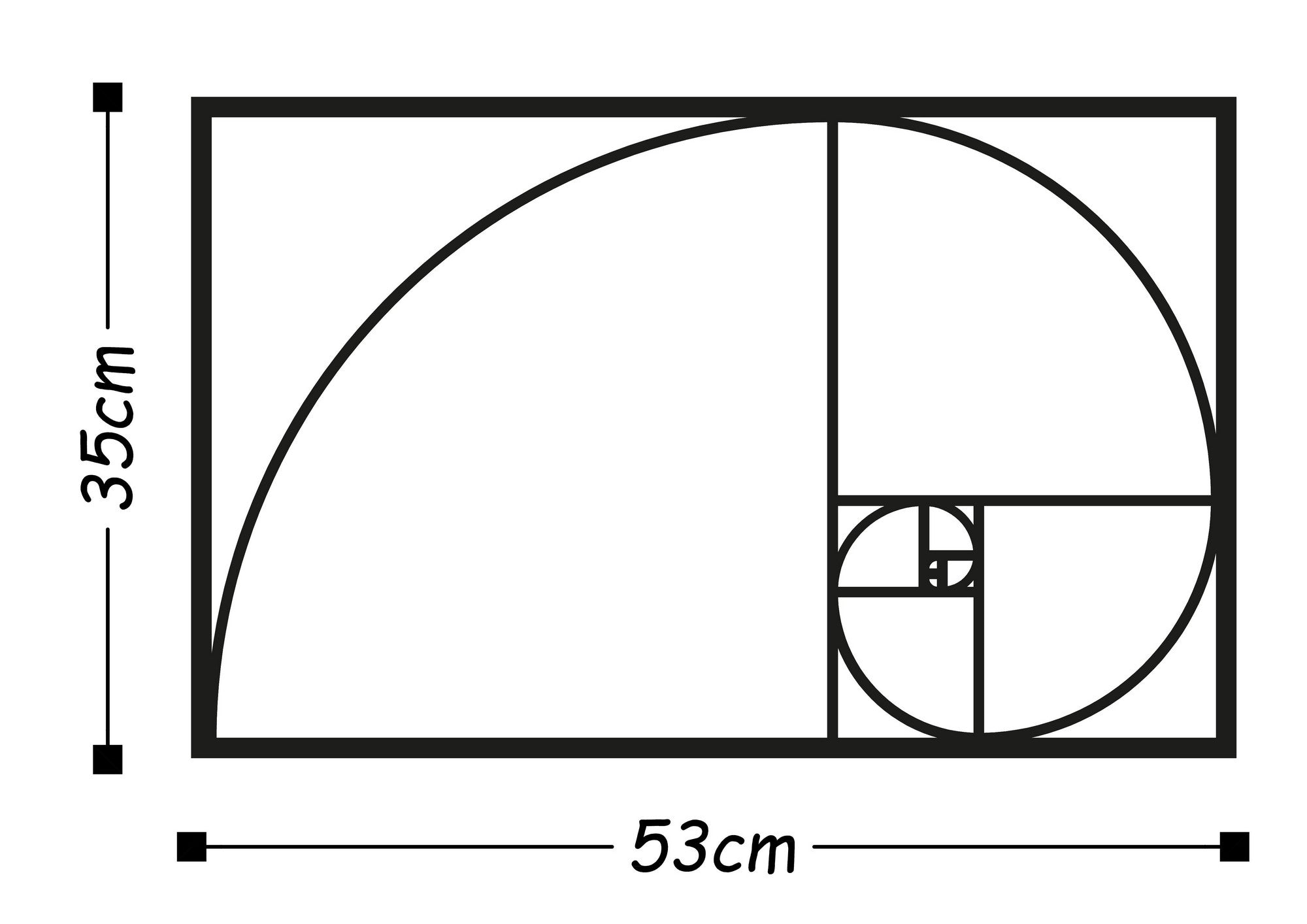 Acessório de parede decorativo de metal preto elegante, 53 x 35 cm | 100% metal (1,5 mm de espessura) | Design fácil de pendurar na parede para decoração moderna de casa