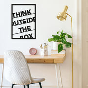Acessório de parede decorativo de metal preto elegante, 35 x 50 cm | 100% metal, 1,5 mm de espessura | Fácil montagem na parede para decoração moderna de casa