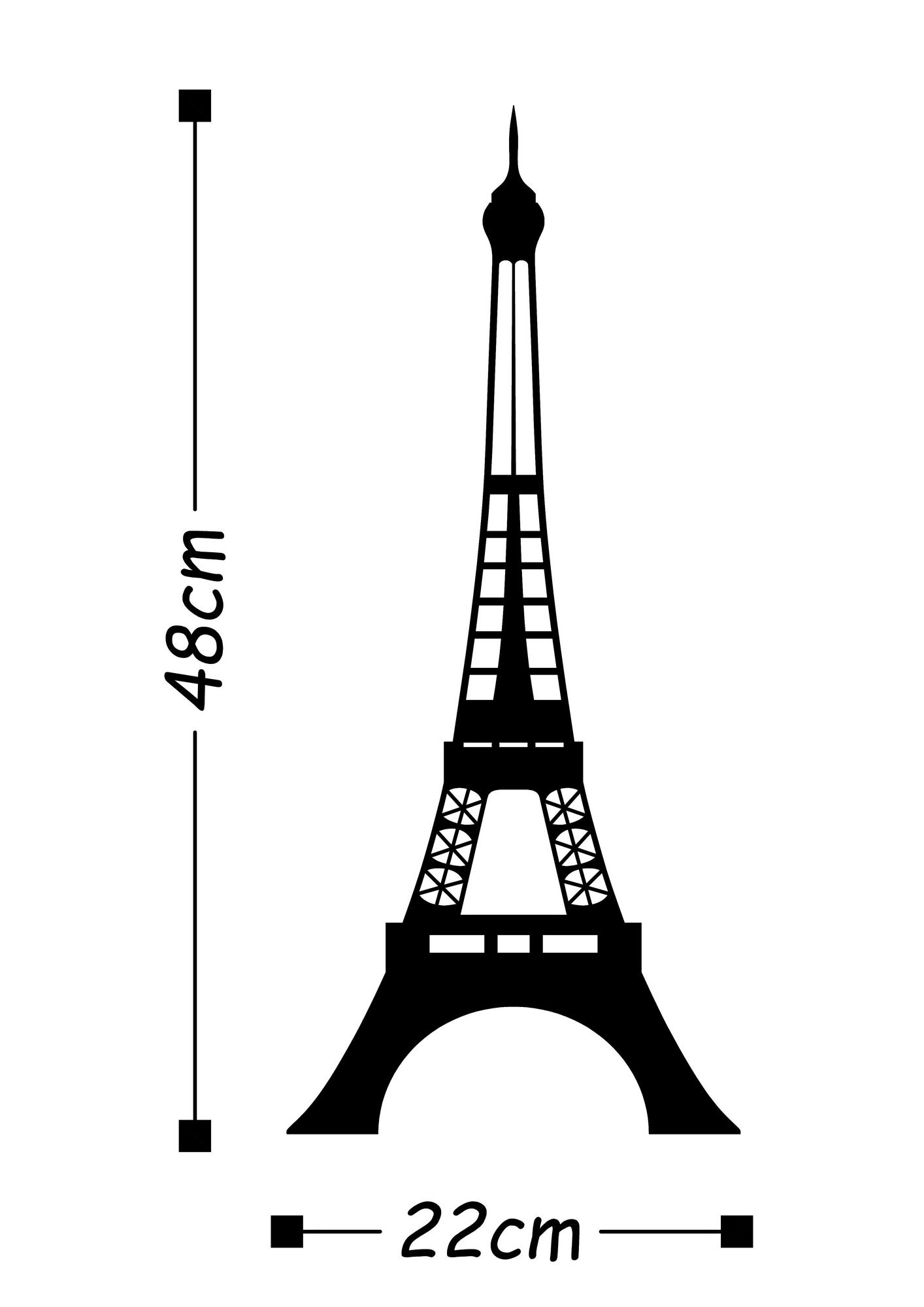 Acessório de parede decorativo de metal preto elegante, 22 x 48 cm | 100% metal (1,5 mm de espessura) | Fácil de pendurar na parede | Perfeito para decoração moderna de casa