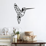 Acessório de parede decorativo de metal preto elegante, 44 x 44 cm | 100% metal, 1,5 mm de espessura | Fácil montagem na parede para decoração moderna de casa