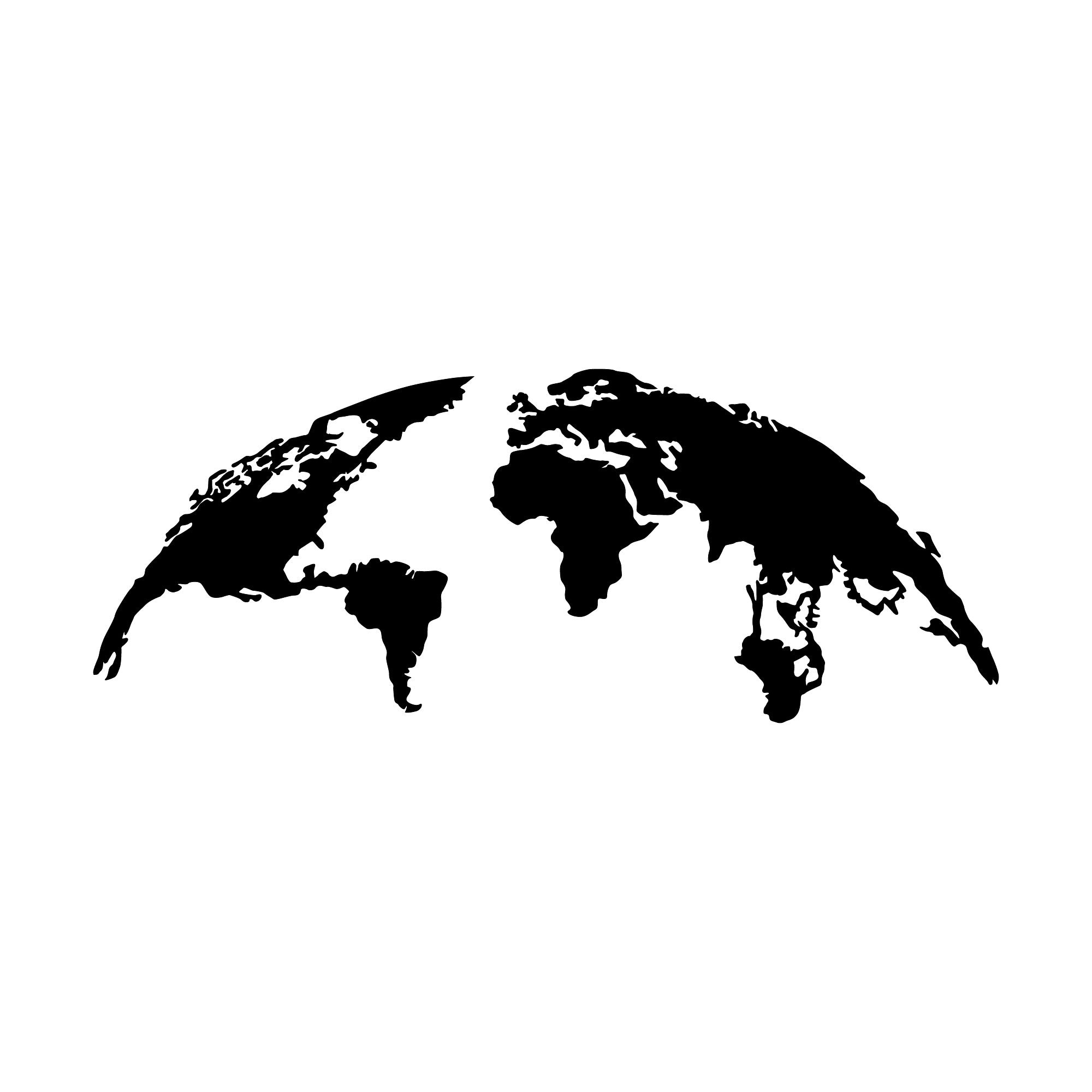 Acessório de parede decorativo de metal preto elegante, 120 x 47 cm | 100% metal (1,5 mm) | Fácil montagem na parede | Perfeito para decoração moderna de casa