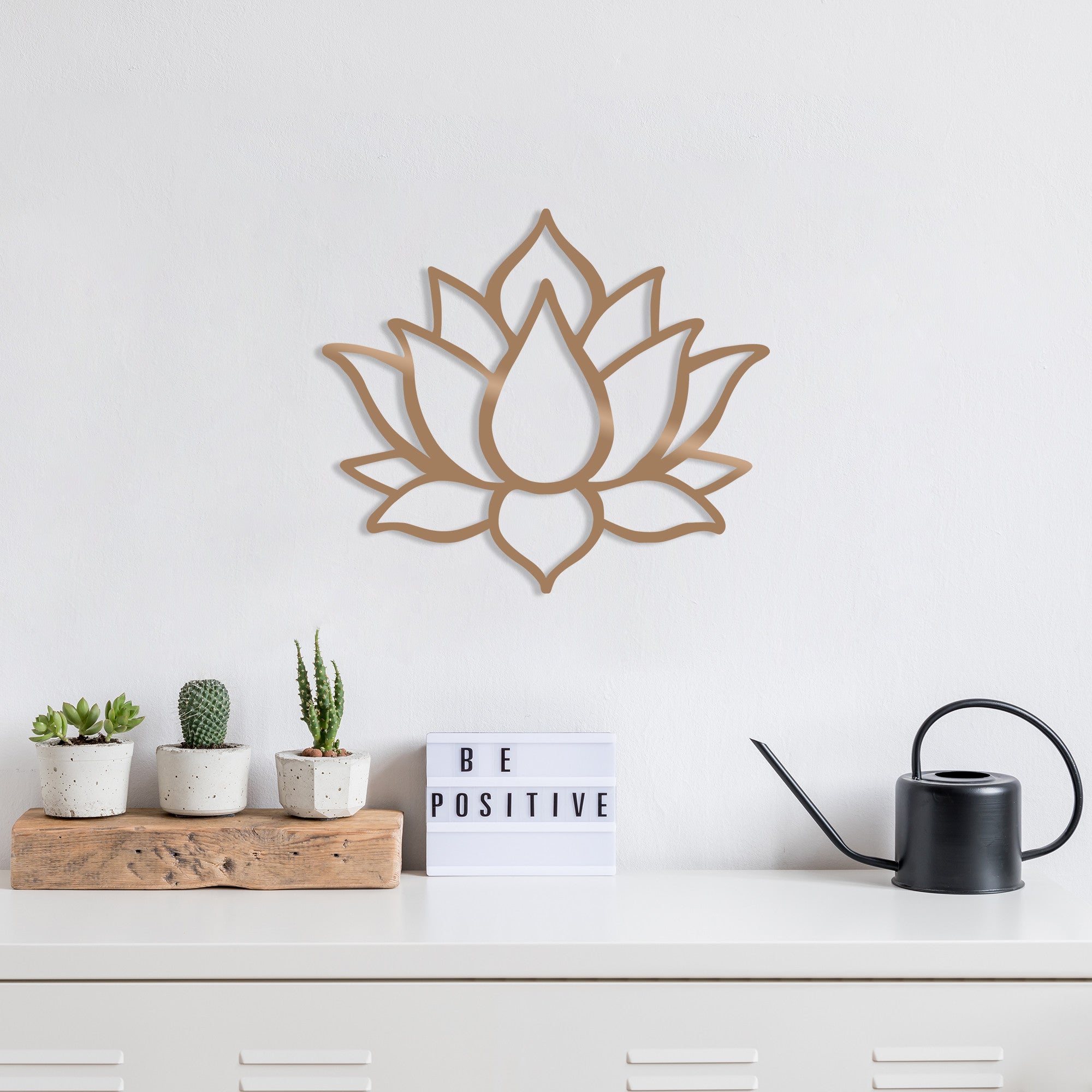 Acessório Decorativo de Parede – 50 x 43 cm – Cobre – Metal