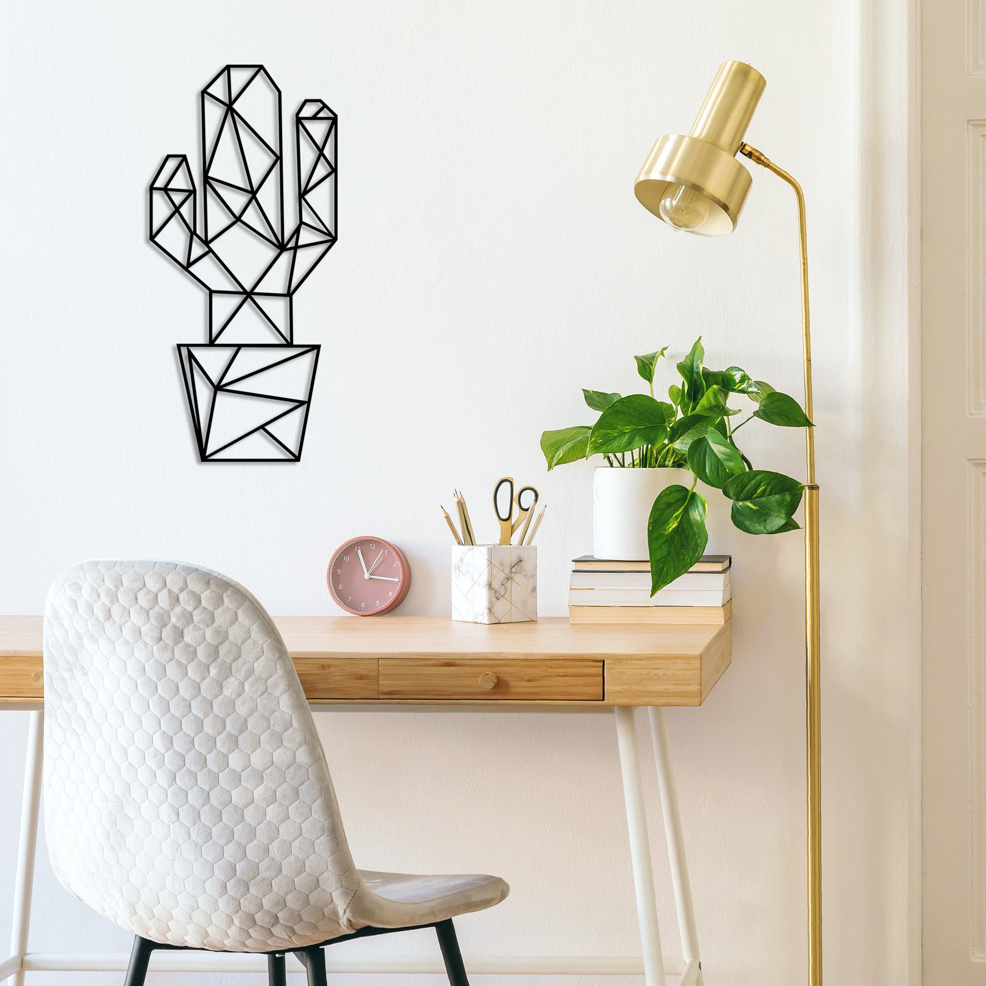 Acessório de parede decorativo de metal preto elegante, 26 x 55 cm | 100% metal, 1,5 mm de espessura | Fácil montagem na parede, perfeito para decoração moderna de casa