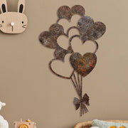 Acessório de parede decorativo – 35 x 21 cm – cor antiquada – metal