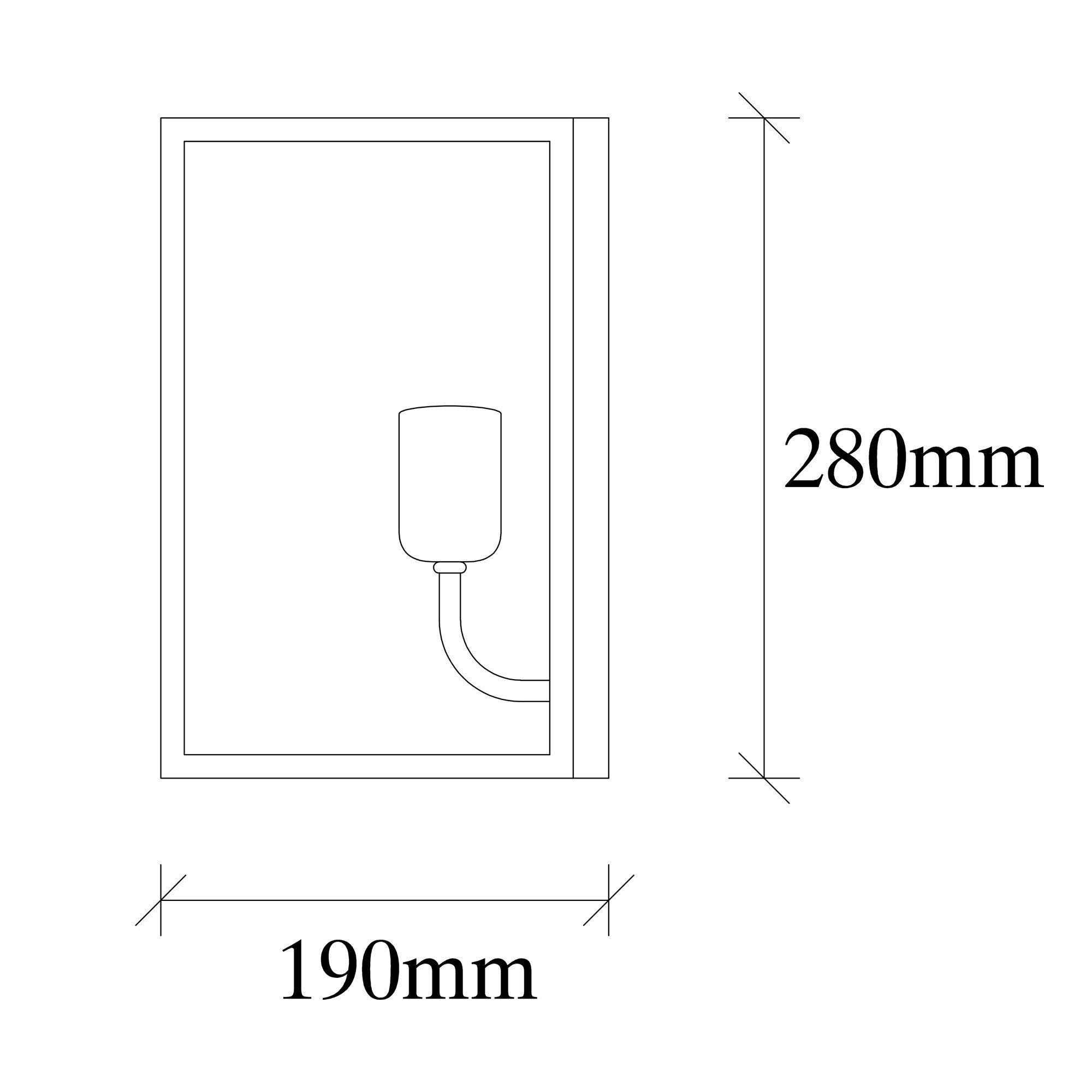 Candeeiro de Parede Moderna, Corpo em Metal, Níquel e Preto, 17 x 19 cm, Altura: 28 cm, E27 máx. 40 W, IP20 | Iluminação Elegante para Espaços Contemporâneos